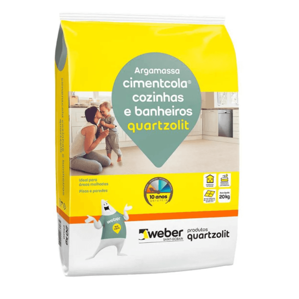 ARGAMASSA P/COZINHA E BANHEIRO 20KG