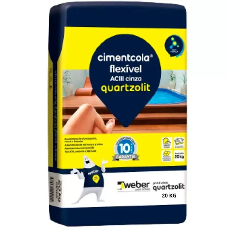 ARGAMASSA SUPER ACIII EXTERNA CINZA 20KG