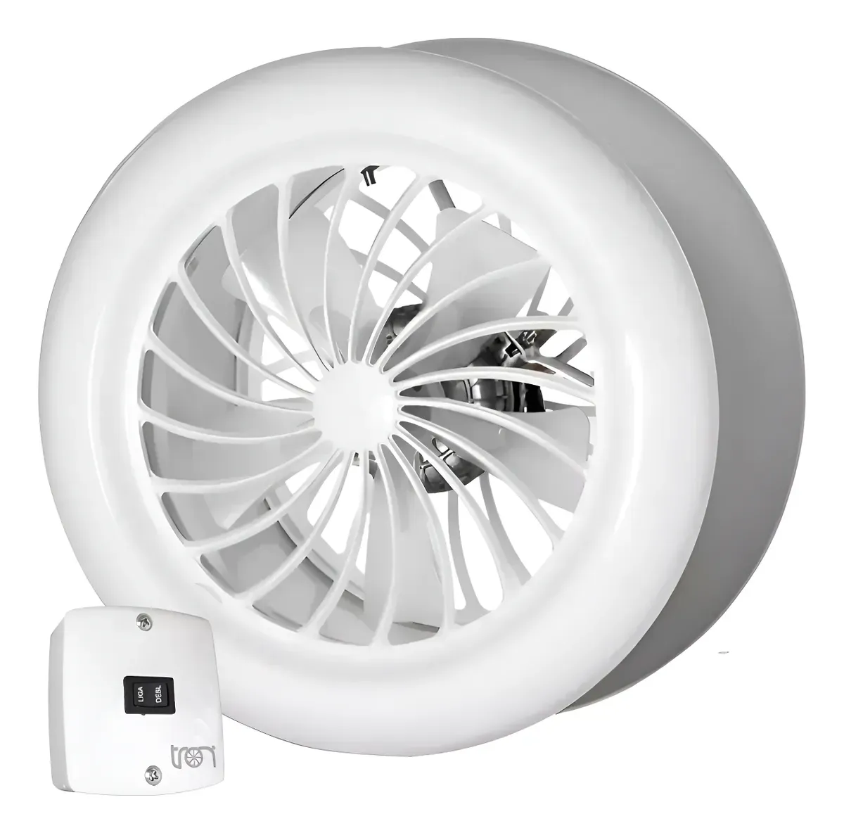 VENTILADOR/EXAUSTOR AXIAL 250 BIVOLT 250MM BRANCO