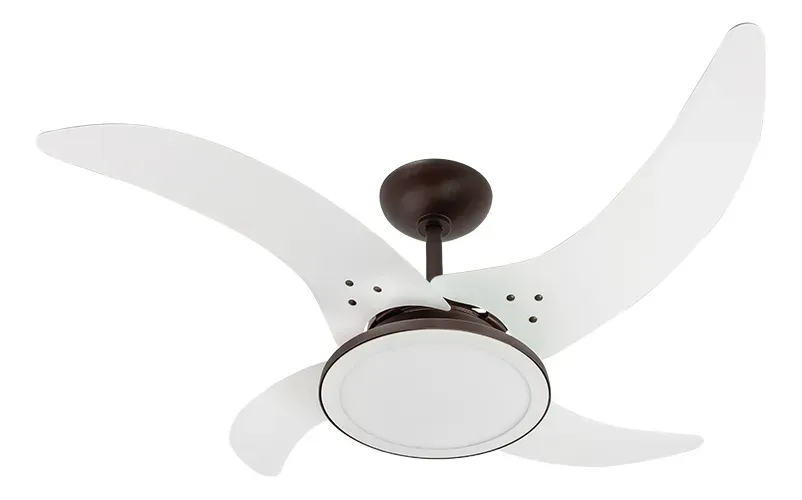 VENTILADOR MAREIRO LED 4P CLM AT MARRON CAFE 130W
