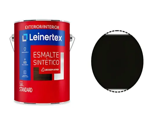 ESMALTE SINTETICO PRETO BRILHANTE